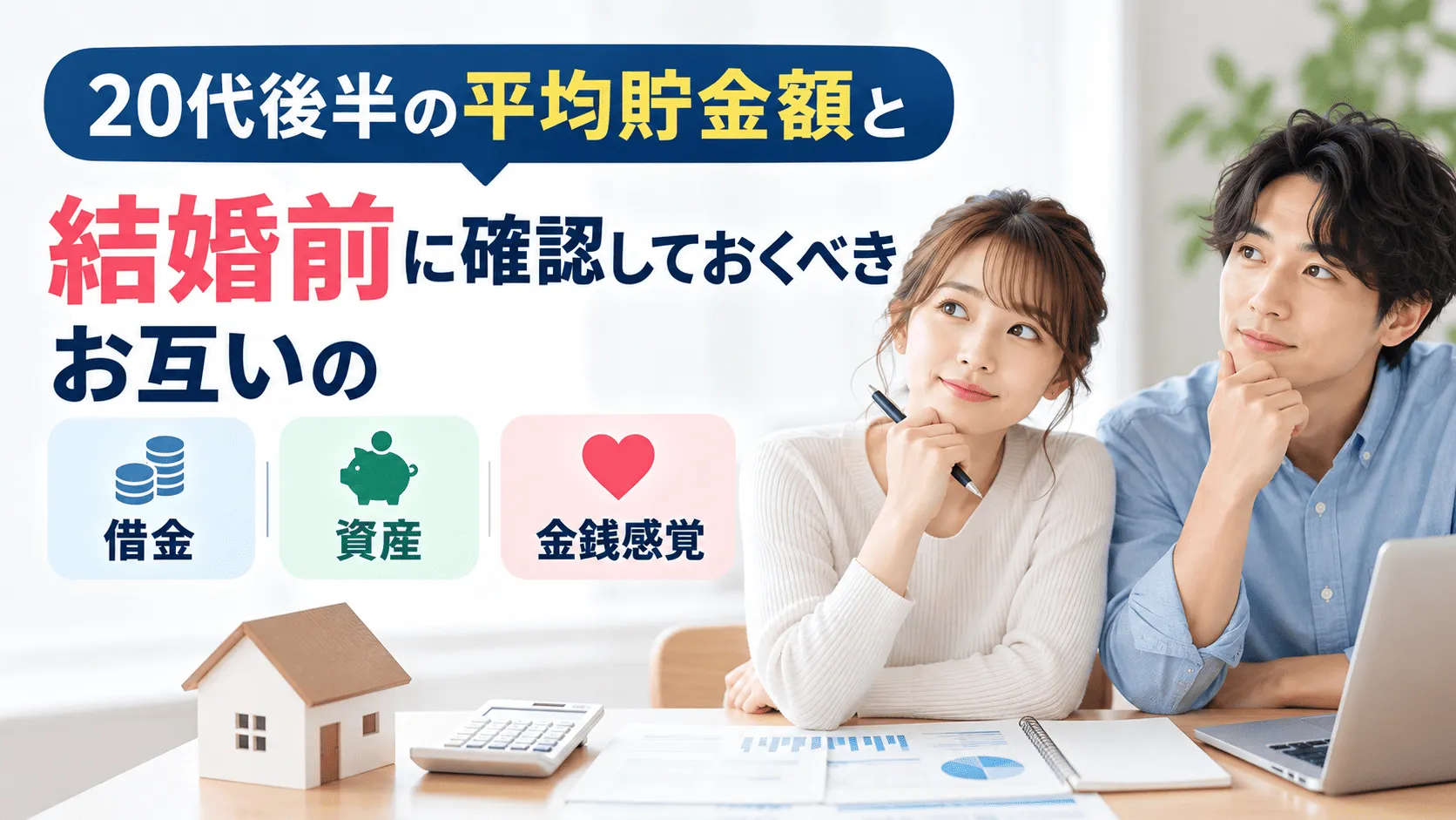 20代後半の平均貯金額と結婚前に確認しておくべきお互いの「借金・資産・金銭感覚」